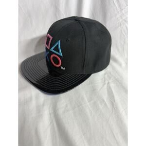 PlayStation Sony Controller Buttons Adjustable Snapback Hat / Cap Glossy Brim